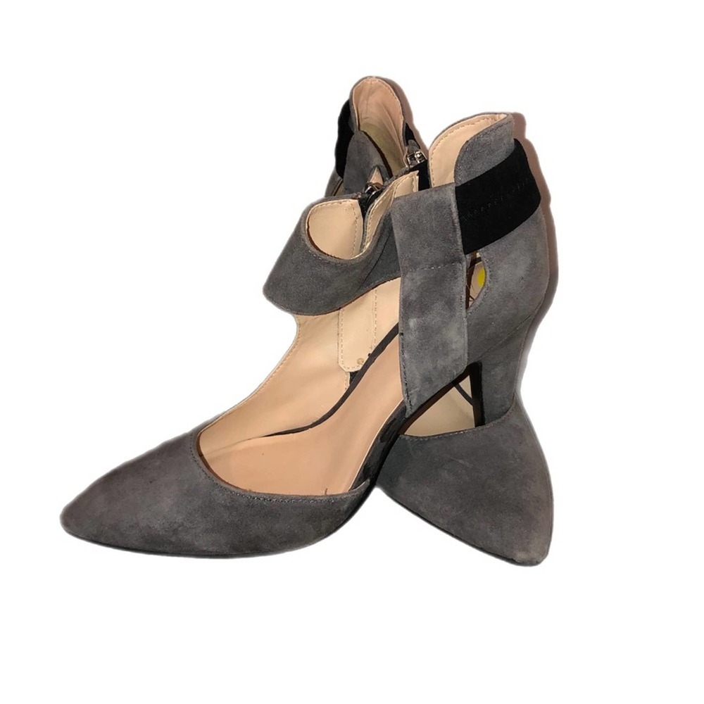 Brand new Nine West Gray Suede Beesley Pointed Toe Heel NWOT size 9 4” high